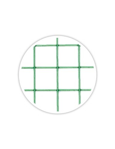 Malla Metal Cuadrada Plastificada 0.5x10m 19mm para Jardín Huerto y Construcción