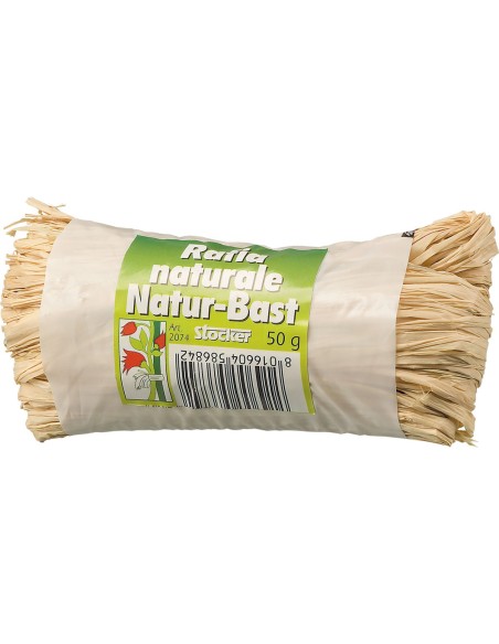 Rafia Natura 50 gr Stocker  Rafia Natural Resistente para Jardinería y Manualidades