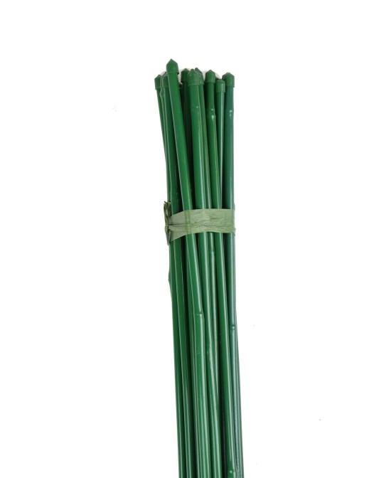 Tutor de Bambú Plastificado 60 cm 25 uds Soporte para Plantas Jardín Huerto