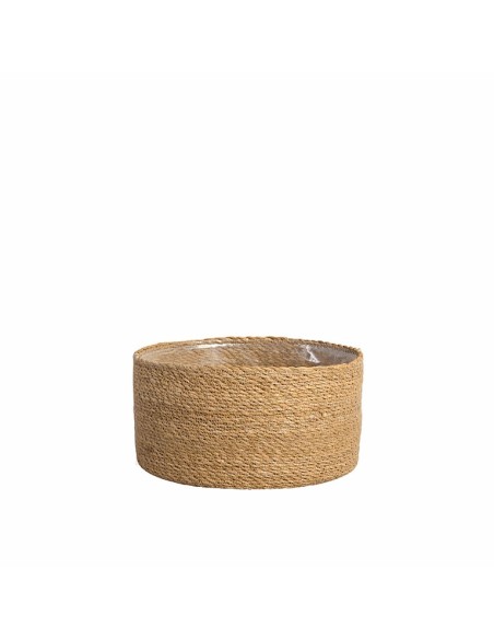 Maceta Mimbre Bol Gamo 22x12 cm Natural para Plantas Interior y Exterior