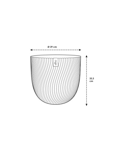 Maceta redonda antracita | Diseño moderno y resistente para interior y exterior