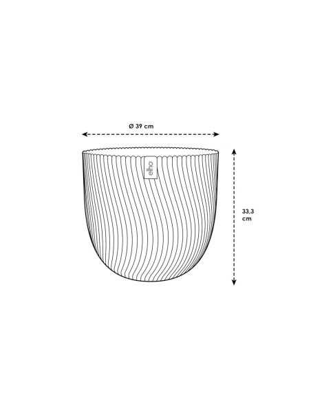 Maceta redonda antracita | Diseño moderno y resistente para interior y exterior