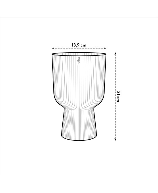 Maceta moderna 14 cm color antracita | Interior y exterior | Endanea Garden