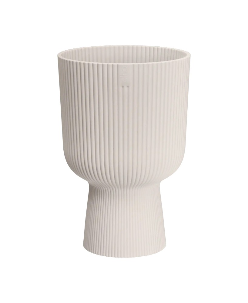 Maceta grande 30 cm blanco lino | Interior y exterior | Endanea Garden