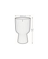 Maceta grande 30 cm blanco lino | Interior y exterior | Endanea Garden