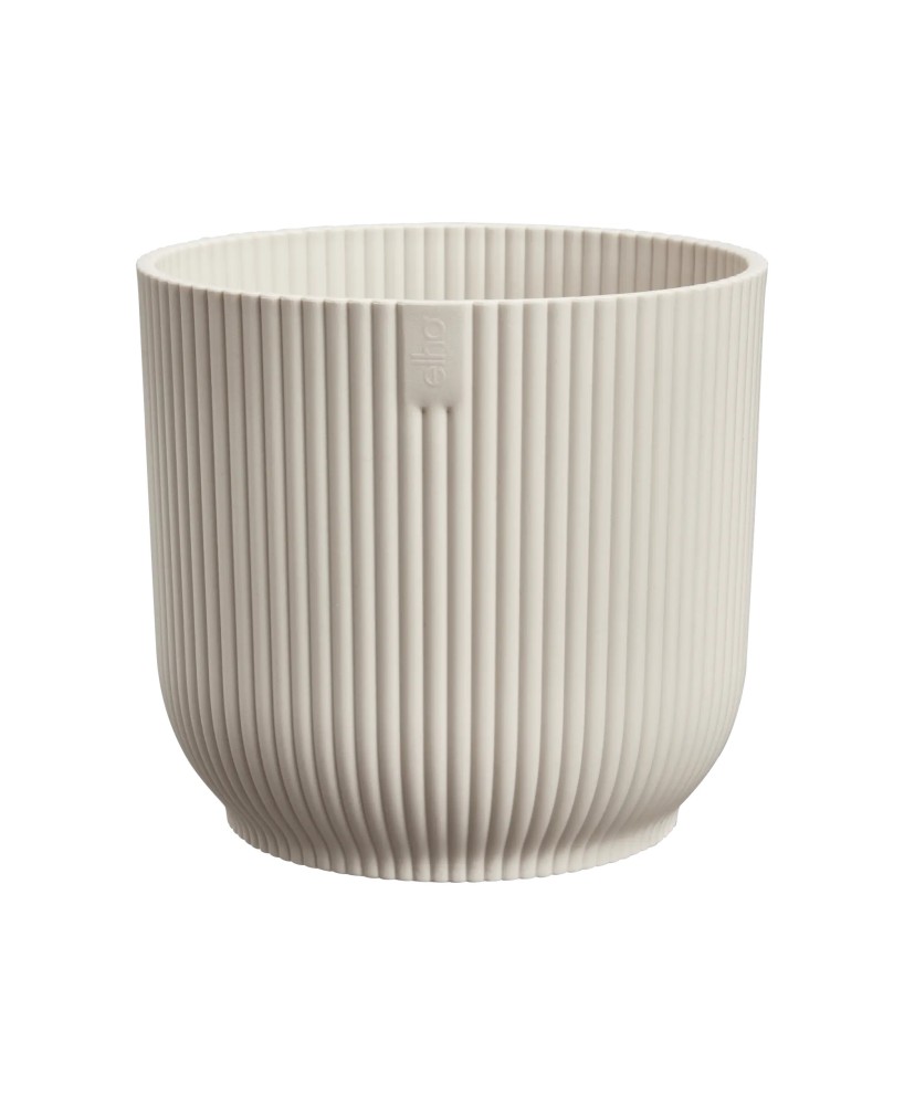 Maceta redonda 16 cm blanco lino | Interior y exterior | Endanea Garden