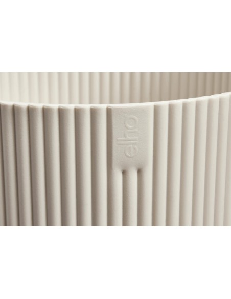Maceta Vibes Fold Redonda 22 cm Blanco Lino Diseño Moderno y Minimalista