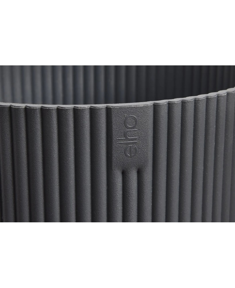Maceta Vibes Fold Redonda 25cm Antracita Comprar Endanea Garden