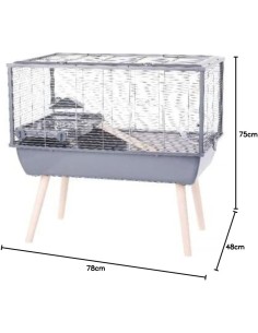 Jaula Neolife 80 Ham Gris para hámsters y roedores pequeños