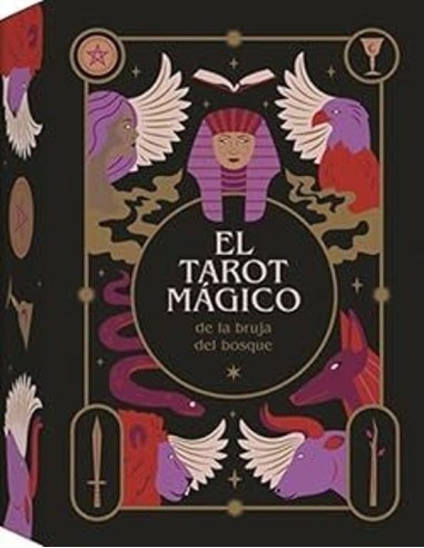 Libro Tarot Mágico de la Bruja del Bosque Guia y 78 Cartas Set Esotérico Completo