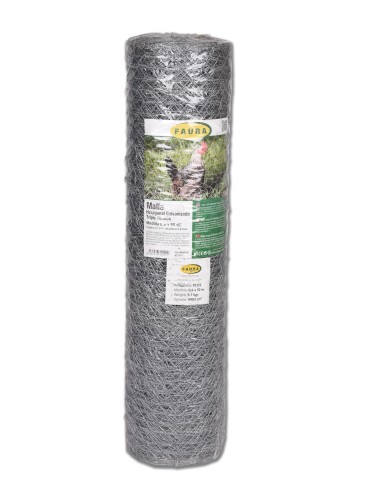Malla Hexagonal Galvanizada 1x5M 41MM Endanea Garden para Huertos y Jardines