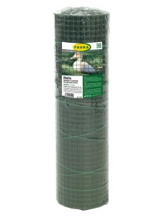 Malla Metálica Cuadrada Plastificada 1,00x5M 13MM para Jardines y Huertos