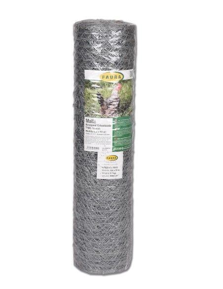 Malla Hexagonal Galvanizada 5x10M 19MM para Jardín Huerto y Cercados