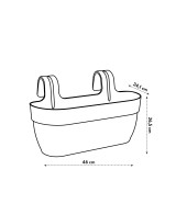 Maceta Vibia Campana Easy Hanger Amarillo para Exterior e Interior | Endanea Garden