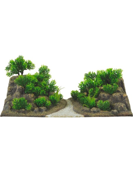 Deco Landscape 35 accesorio acuario realista para peces tamaño medio