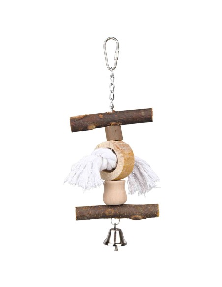 JUGUETE NATURAL LIVING CASCABEL/CUERDA 20CM