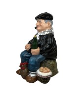 Olentzero Resina 32CM Figura Decorativa Tradicional Vasca para Navidad