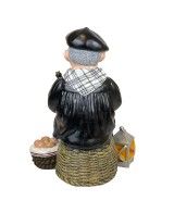 Olentzero Resina 32CM Figura Decorativa Tradicional Vasca para Navidad