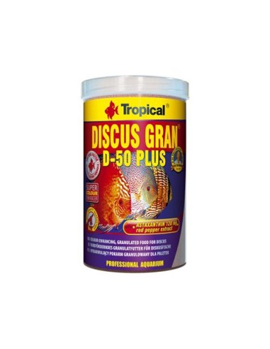 Discus Gran D-50 Plus 1000 ml Alimento Premium para Peces Disco y Tropicales