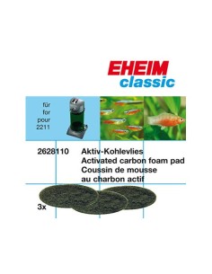 Almohada Carbon para acuarios filtro interno y externo alta eficiencia