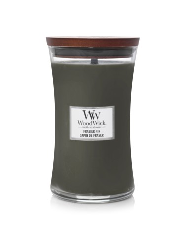 Vela grande WoodWick Fraser Fir | Aroma fresco de pino para un hogar acogedor
