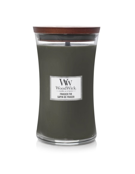 Vela grande WoodWick Fraser Fir | Aroma fresco de pino para un hogar acogedor