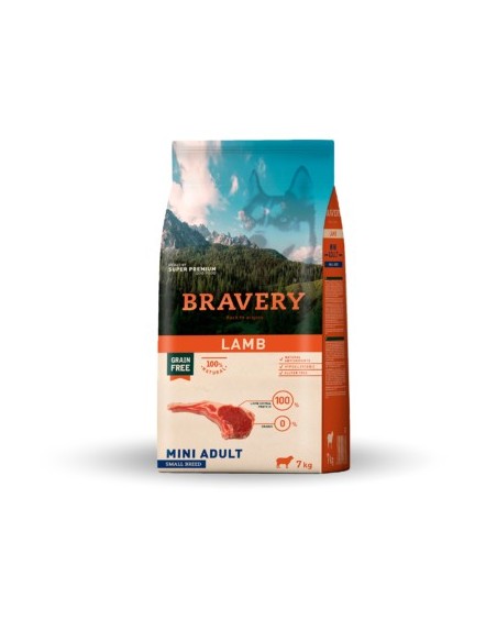 BRAVERY ADULT MINI CORDERO 2KG