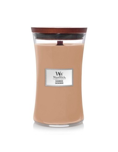 WoodWick Bote Grande Cashmere Vela Aromática con Mecha de Madera