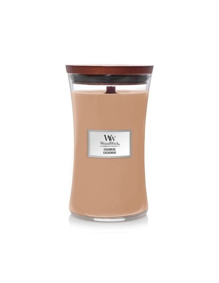 WoodWick Bote Grande Cashmere Vela Aromática con Mecha de Madera