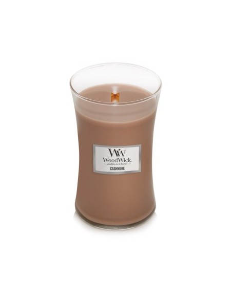 WoodWick Bote Grande Cashmere Vela Aromática con Mecha de Madera