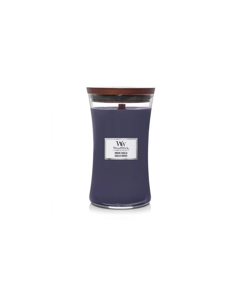WoodWick Bote Grande Hinoki Dahlia Vela Aromática con Mecha de Madera