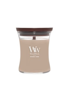 WoodWick Bote Mediano Patchouli Cremeon Vela Aromática con Mecha de Madera