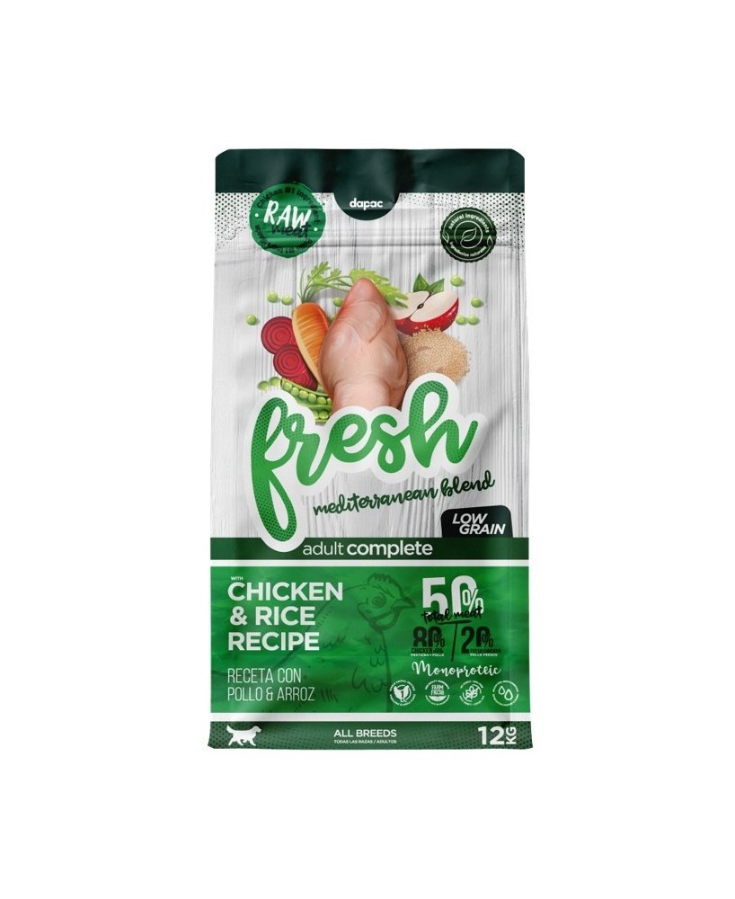 Fresh Mediterranean Blend Adult Complete 12KG Alimento Completo para Perros Adultos