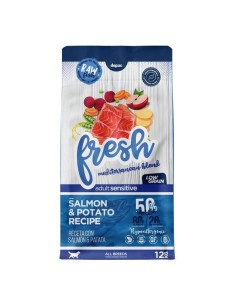 Fresh Mediterranean Blend Adult Sensitive 12KG alimento completo para perros adultos con digestión sensible