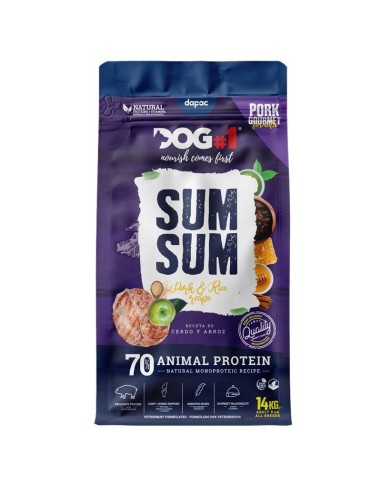 SUM SUM Pork and Rice 14KG SUM SUM Cerdo Alimento Completo para Perros Adultos