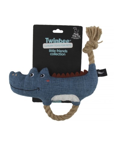 TB Cocodrilo con Tirador y Cuerda Juguete Interactivo para Perros