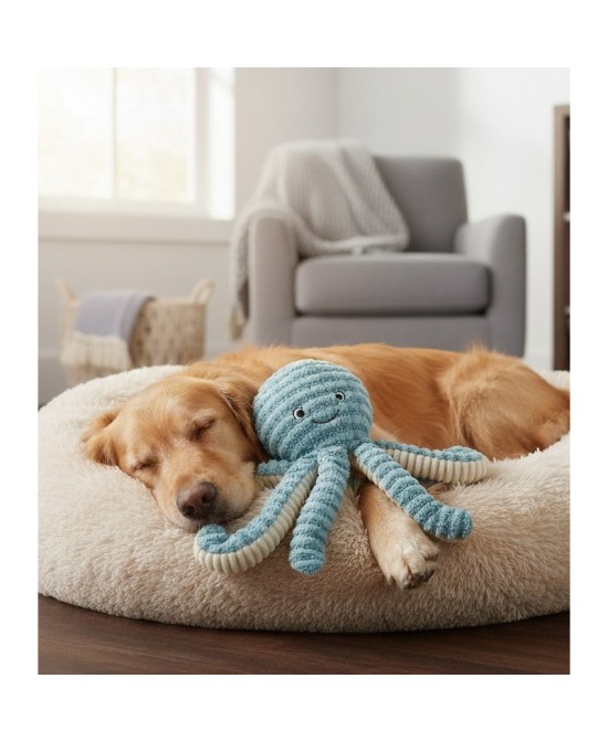 TB Pulpo Crujiente Juguete para Perros Activo y Divertido