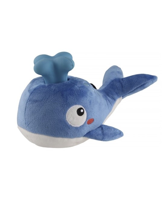 TB Ballena de Peluche con Chorro de Goma Juguete para Perros Activo y Divertido