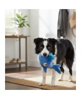 TB Ballena de Peluche con Chorro de Goma Juguete para Perros Activo y Divertido