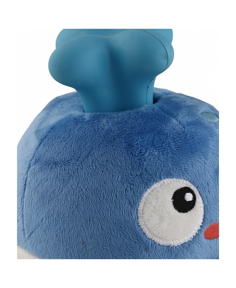 TB Ballena de Peluche con Chorro de Goma Juguete para Perros Activo y Divertido