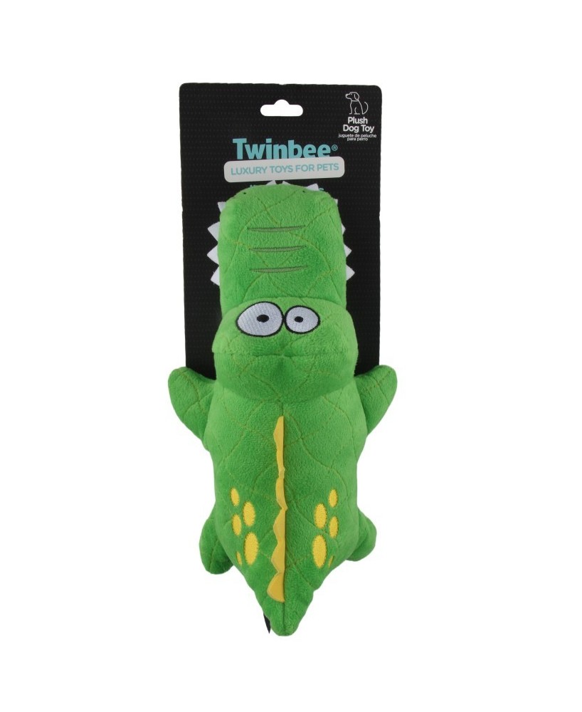 TB Cocodrilo Acolchado Resistente Juguete para Perros Activo y Seguro