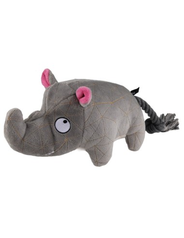 TB Rinoceronte Acolchado Resistente Juguete para Perros Duradero y Seguro