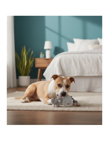 TB Rinoceronte Acolchado Resistente Juguete para Perros Duradero y Seguro