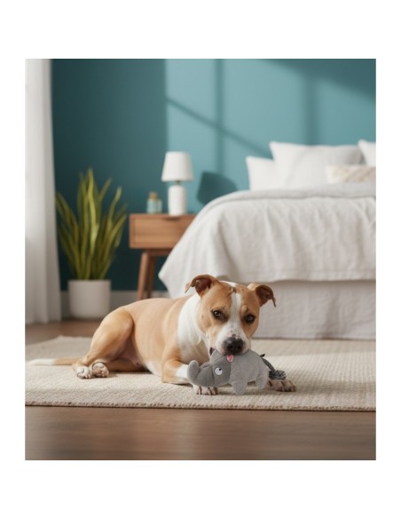 TB Rinoceronte Acolchado Resistente Juguete para Perros Duradero y Seguro