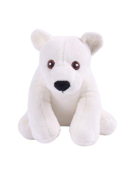 Oso Polar 15CM con Sonido Squeaker Juguete Interactivo para Perros