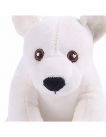 Oso Polar 15CM con Sonido Squeaker Juguete Interactivo para Perros