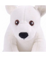 Oso Polar 15CM con Sonido Squeaker Juguete Interactivo para Perros