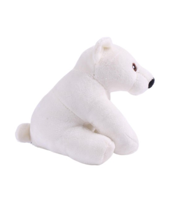 Oso Polar 15CM con Sonido Squeaker Juguete Interactivo para Perros