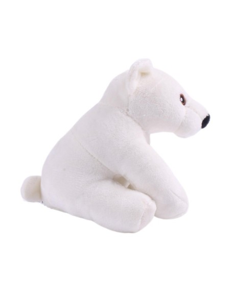 Oso Polar 15CM con Sonido Squeaker Juguete Interactivo para Perros