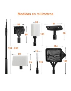 Set Limpieza Hygger Complet para Acuarios Medianos hasta 80 cm 2